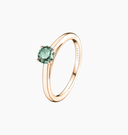 
                                                                                    Promesse solitaire ring - Green sapphire
                                                                            