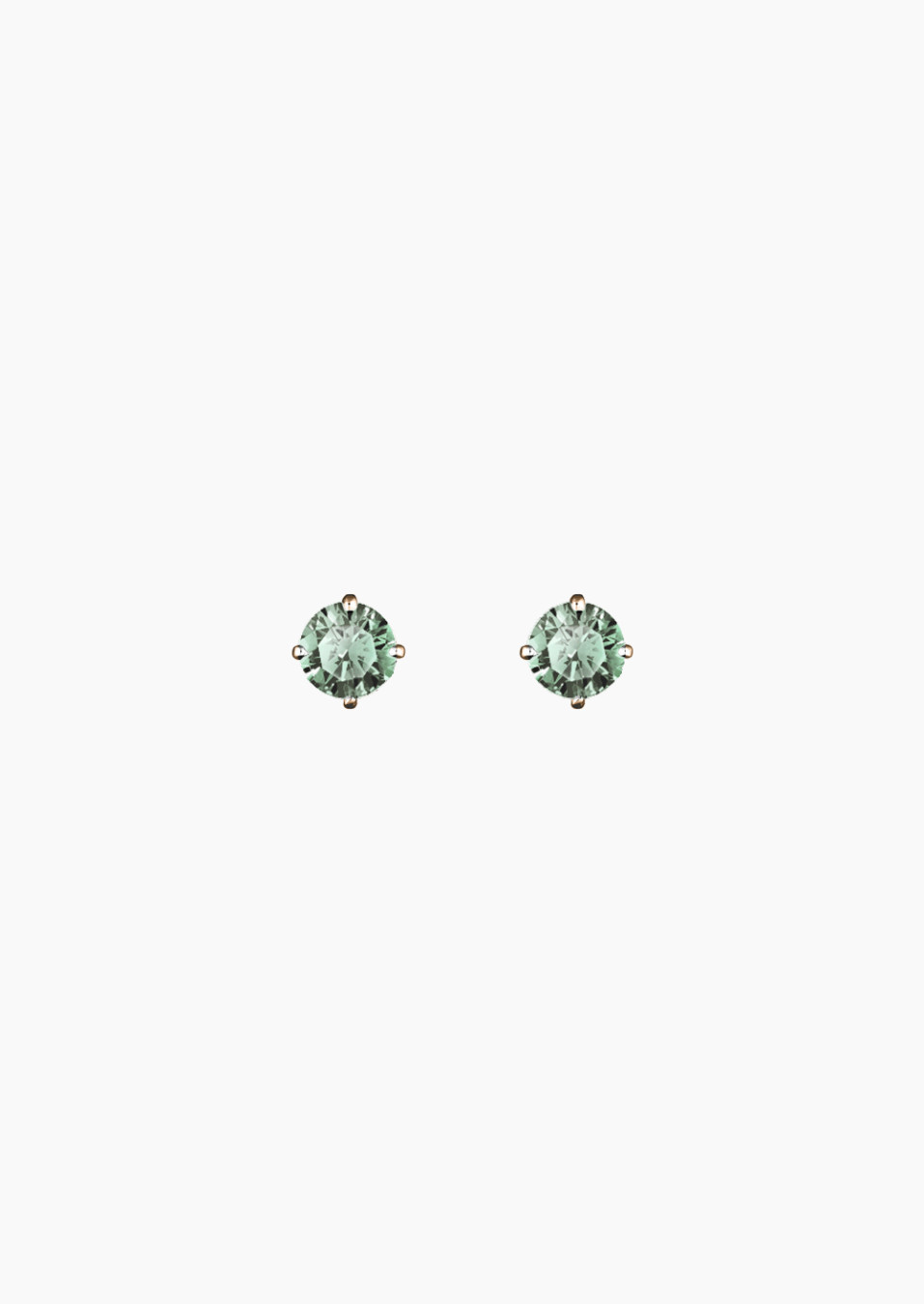 Evidence earrings - Green sapphire
