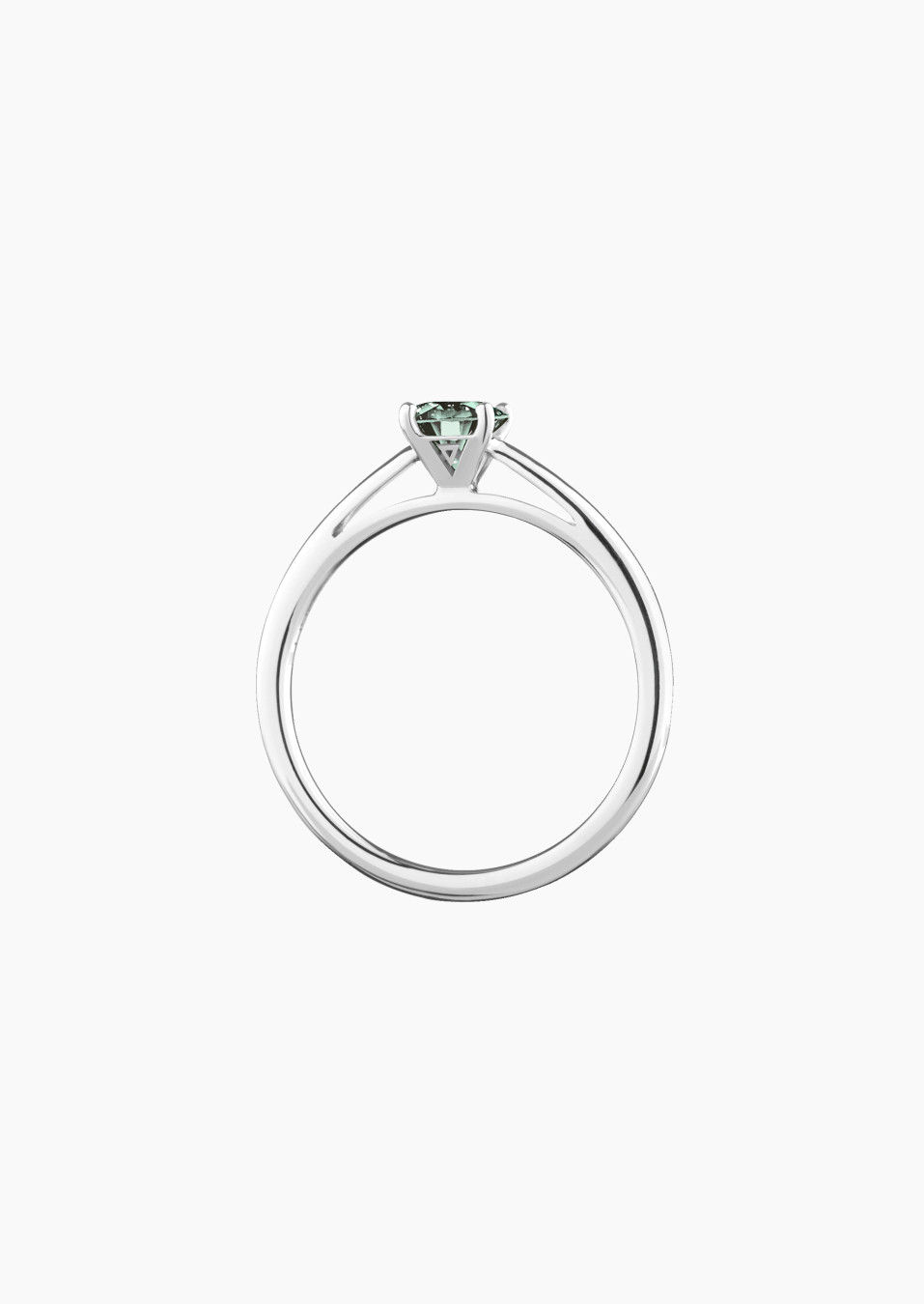 1922 solitaire ring - Green sapphire