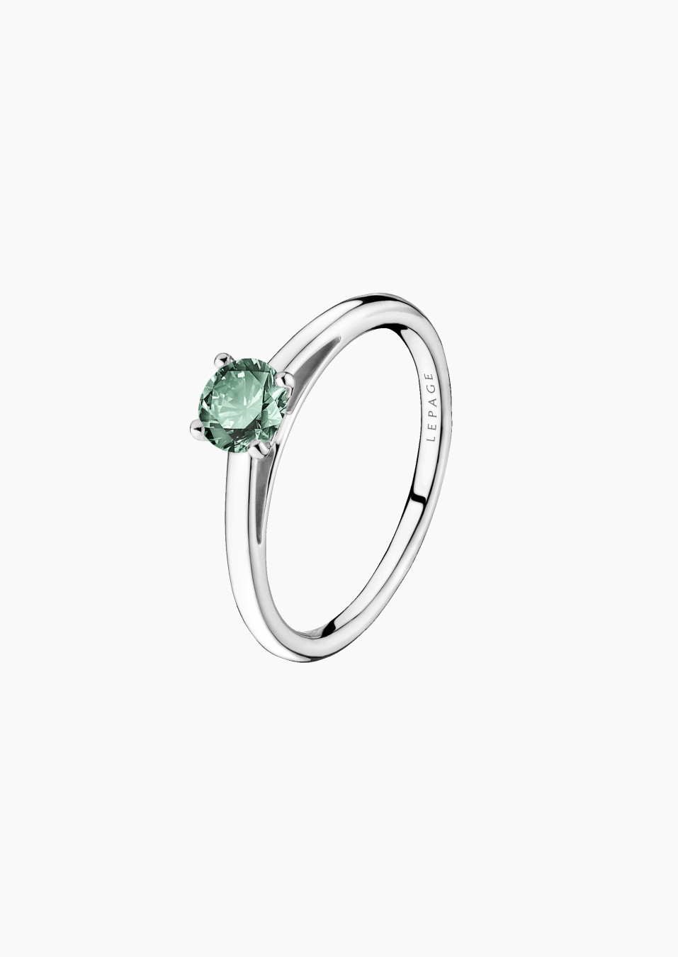 1922 solitaire ring - Green sapphire