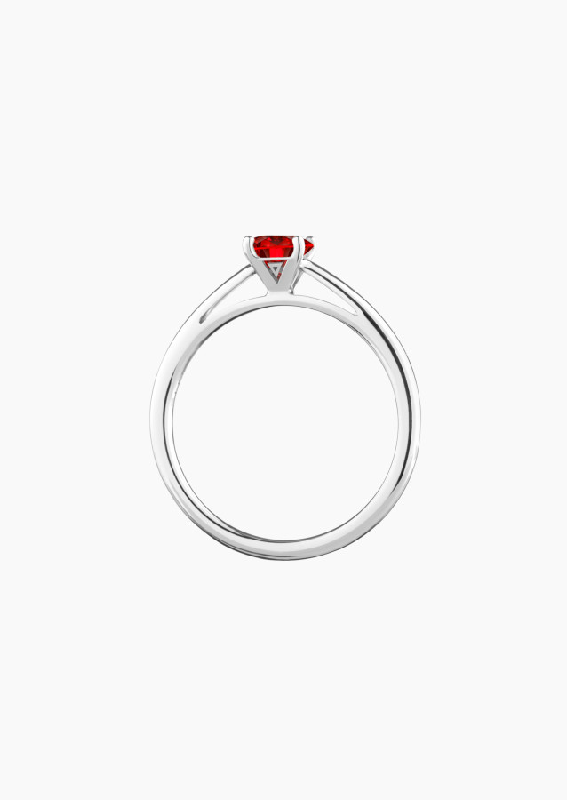 1922 solitaire ring - Ruby
