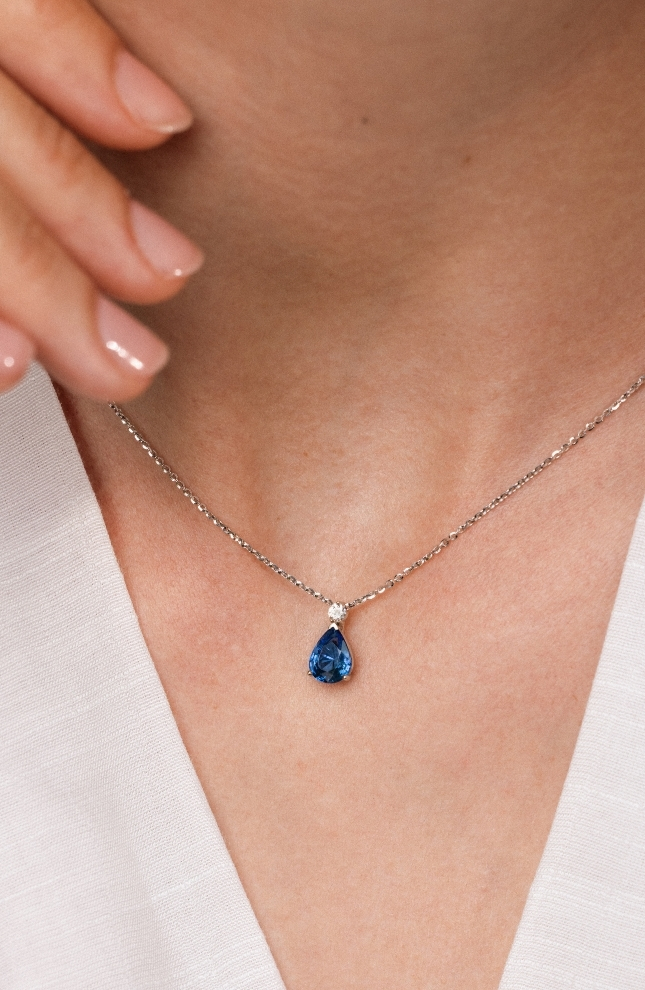 collier jacques saphir