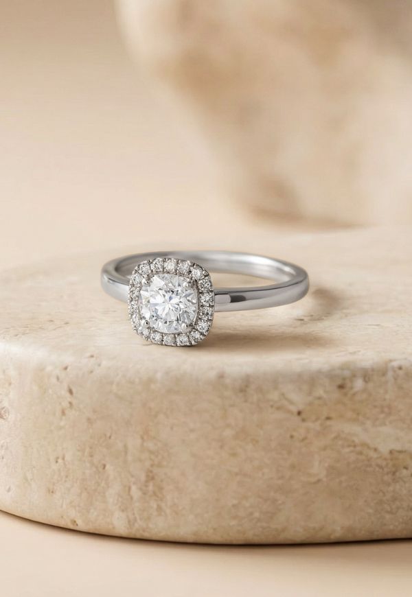 bague jolie rose en or et diamant