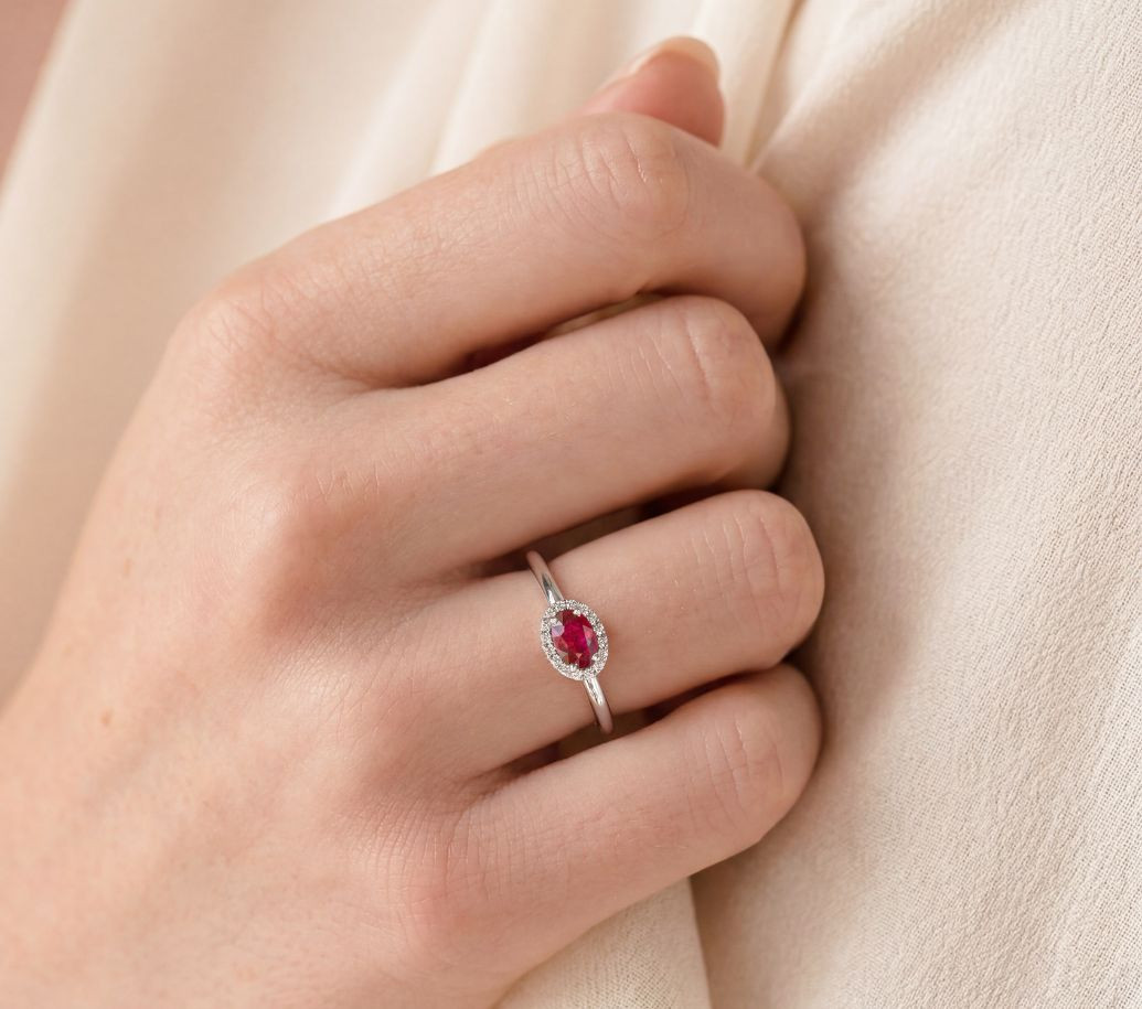 bague eleanor or et rubis