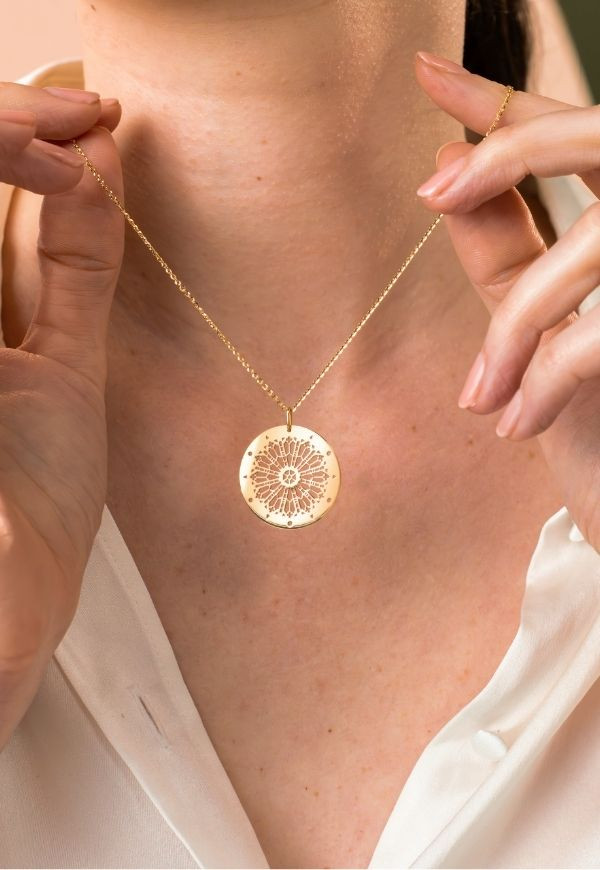 medaille 100 ans colette or jaune