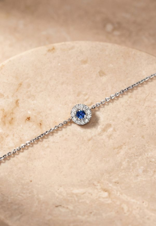 bracelet victoria or et saphir